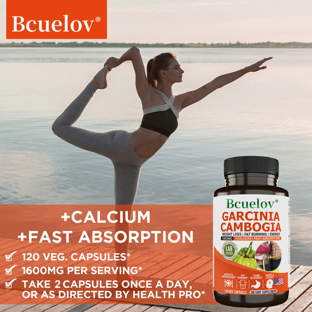 Garcinia Cambogia Weight Loss Caps - 1600Mg 50% HCA Pure Extract - Fat Burner