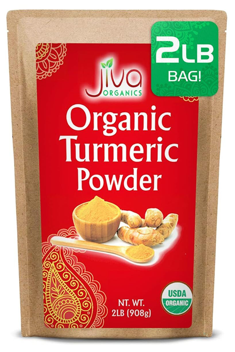 Organic Turmeric Powder by - 100% Raw with Curcumin - Lab Tested & Reports Av...