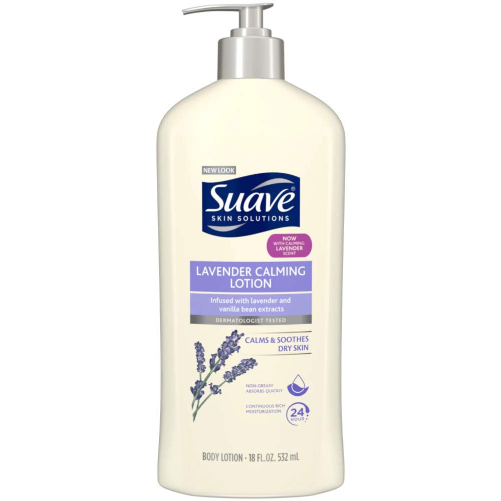 Suave Skin Lotion 18 Ounce Pump Lavender Vanilla 18 Ounce Pump (532Ml) (6 Pack)