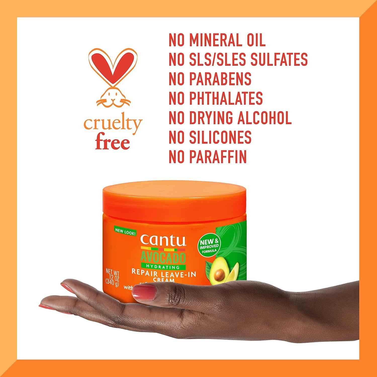 Avocado Hydrating Leave-In Conditioning Cream, 12 Oz (Pack of 2)