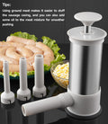 Sausage Stuffer Machine Vertical Sausage Maker, 2025 New Stainless Steel Homemade Sausage Maker W/4 Stuffing Tubes, Manual Sausage Stuffer Meat Filling for Household Kitchen, 2.2LBS Large Capacity