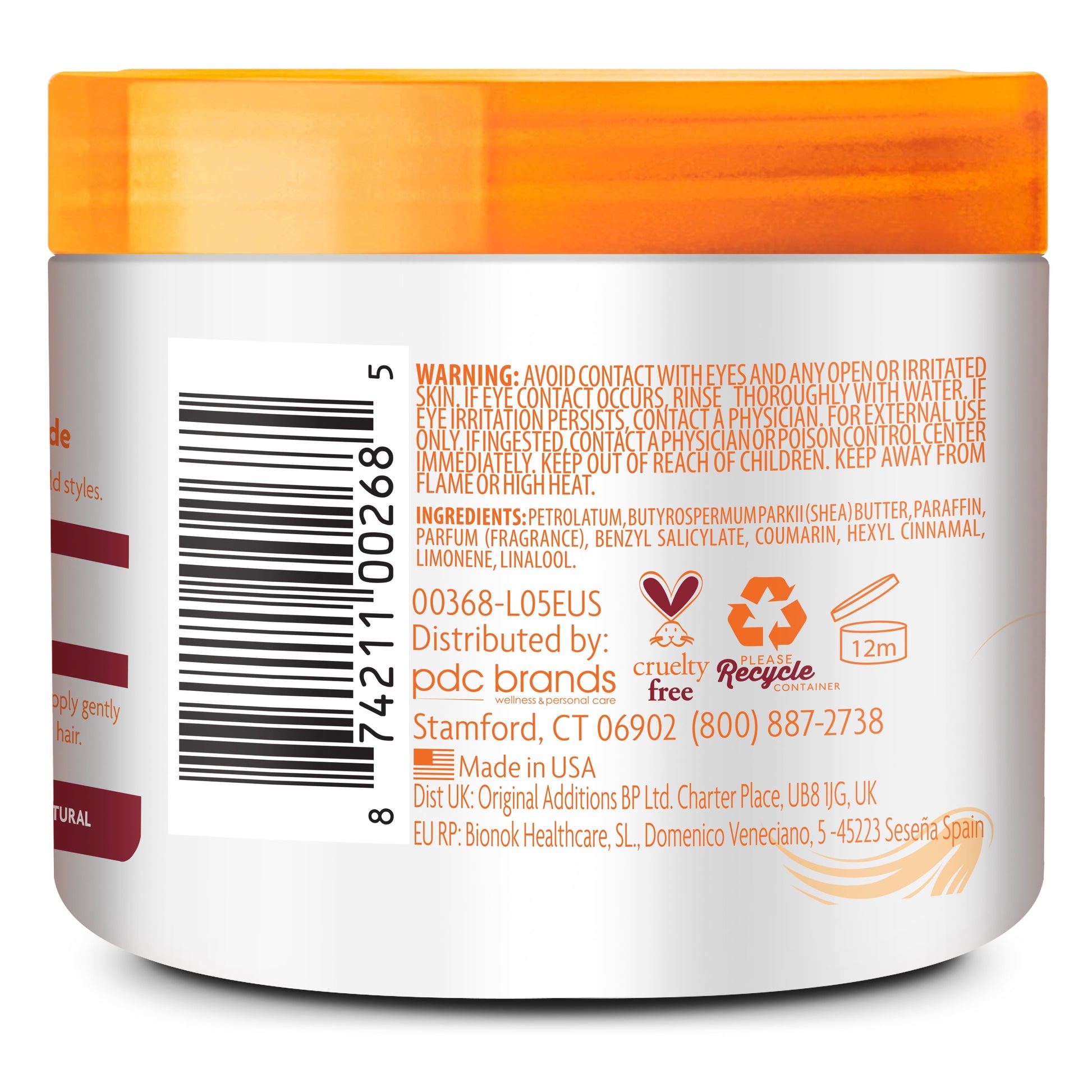 Shea Butter Hair Dressing Pomade 4 Oz