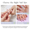 Tipex UV Gel Nail Adhesive, 30G Solid for Soft Acrylic Tips, Long Lasting Strong Bonding for 28+ Days, Large Volume Tube, Rhinestone Glue for Nail Art