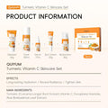 Skin Care Set, Turmeric Vitamin C Skincare Kits 5PCS - Beauty Skin Care for Women, Facial Skin Care Routine Set Kit, Dark Spot Remover for Face, Reduce Acne, for Oily Skin