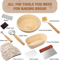 Sourdough Proofing Basket Gift Set, 9