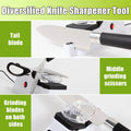 Electric Knife Sharpener,(Usb) Double Sided Knife Sharpener,Quick Sharpening & Polishing,With Protective Cover.（5Pcs Grindstone）