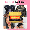 GZE Travel Size Braid Gel - Shining and Conditioning Extra Hold Braid, Loc, Twist Gel, Tames Frizz & Edges, 4C Hair, Shaping Styling