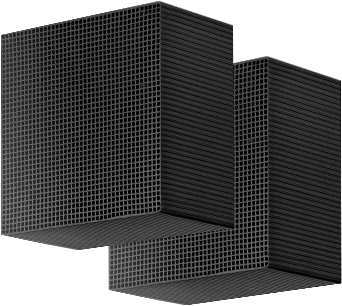 2Pcs Aquarium Cube Filter, Activated Carbon Aquarium ​For Ponds,Fish Tank,Stock Tank for Horses,4X4X2 Inch，Eco Aquarium Water Purifier Cube