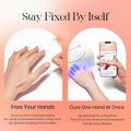 Tipex UV Gel Nail Adhesive, 30G Solid for Soft Acrylic Tips, Long Lasting Strong Bonding for 28+ Days, Large Volume Tube, Rhinestone Glue for Nail Art