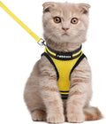 Cat Harness and Leash Set for Walking Escape Proof, Adjustable Soft Kittens Vest with Reflective Strip for Cats, Comfortable Outdoor Vest, Blue, S