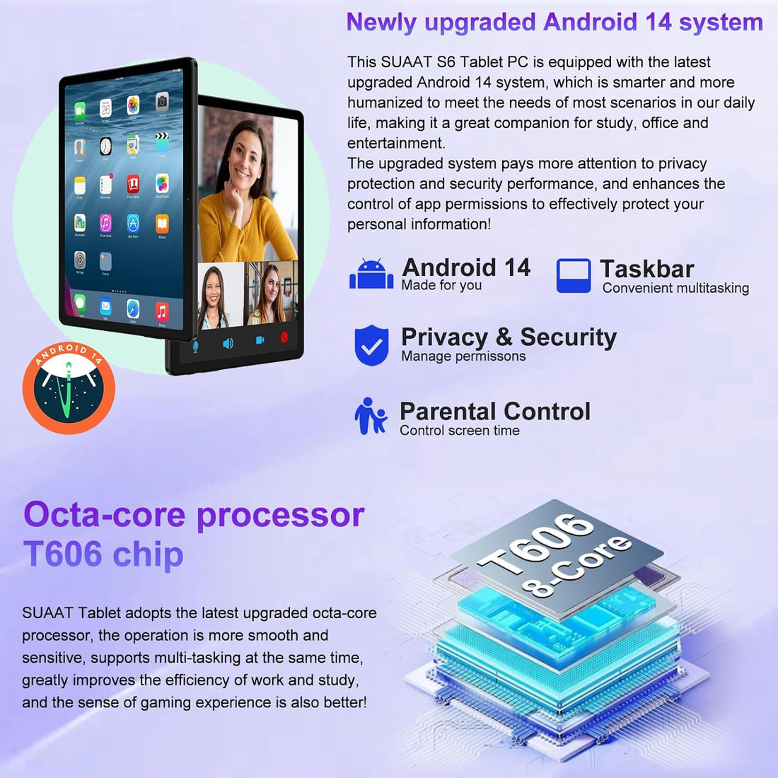 Tablet 11 Inch Android 14 Tablets, 24GB RAM 256GB ROM 1TB Expand, Octa-Core 8000Mah Battery Tablet PC with 13MP Camera, IPS HD Touchscreen, 5G Wifi, Widevine L1, Bluetooth 5.0, GPS - Black