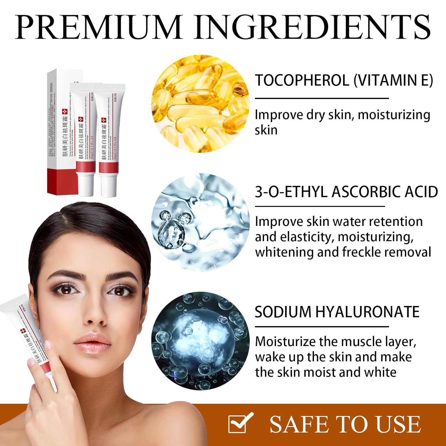 2 Pcs Whitening Freckle Cream, Acne Scar Removal Treatment Cream, Pigmentation Removal Cream for Face, Moisturizing Removes Facial Melasma Dark Spots Wrinkles Blemishes (Whitening Freckle Cream)