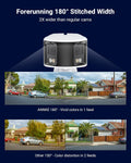 FCD600 Dual-Lens Outdoor Security Camera with 180° Fov, 6MP Panoramic Poe IP Camera, Smart Human/Vehicle Detection, Color Night Vision, Two Way Audio, Supports Microsd Card up to 256GB