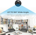 1080P HD Mini Wifi Camera - Night Vision Included, Motion Detection Remote Monitoring 160° Wide Angle Micro Monitor Small Cam for Baby Room Home Office Warehouse (1PCS)