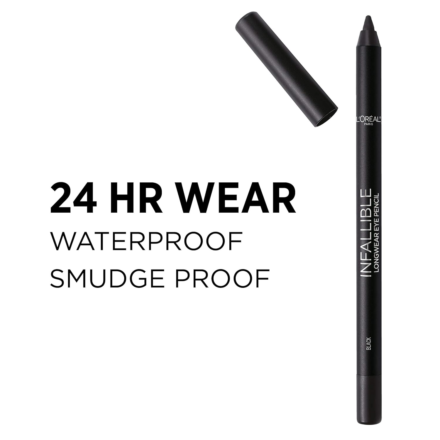 Cosmetics Infallible Pro-Last Waterproof Pencil Eyeliner, Black, 0.042 Ounce,1 Count