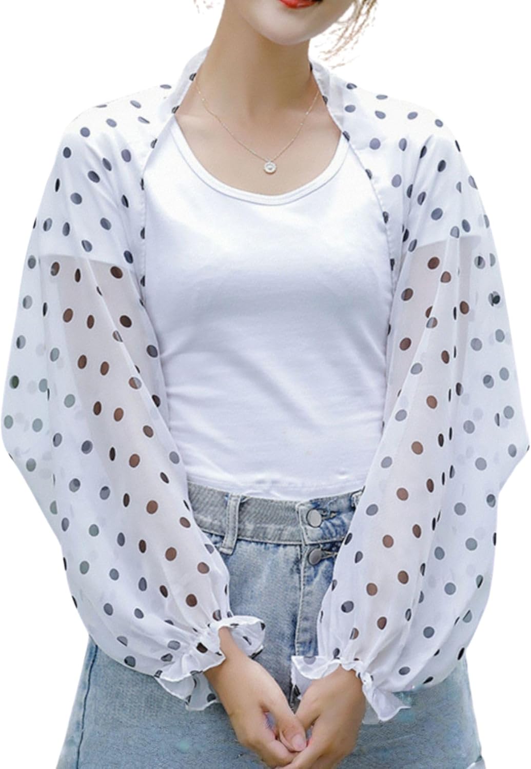 Women'S Ice Silk Cooling Sunproof Shawl UV Blocking Lightweight Breathable Sleeve Cover Summer Arm Protection