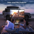 【Netflix Officially】 Smart Projector with Wifi and Bluetooth, Mini Movie Projector with Apps Built-In, 1080P Outdoor Projector for Phone/Pc/Hdmi/Usb, Two-Way Bluetooth, 50% Zoom