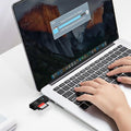USB3.0 Micro SD Card Reader, 5Gbps 2-In-1 SD Card Reader to USB Adapter,  Memory Card Reader for SDXC, SDHC, MMC, RS-MMC, Micro SDXC, Micro SD, Micro SDHC and UHS-I Cards (1Pack Black)