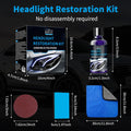 Car Headlight Restoration Kit - Professional Oxidation Sand Remover to Get Rid of Yellowing, Cloudiness, Scratches & Stains & UV Protection Clarity Coating Fluid – 1Oz/30Ml
