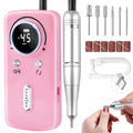 Cordless Nail Drill Professional: 45000 RPM Rechargeable Electric Nail File Kit, Portable & Low Noise for Acrylic, Gel Nails, Manicure & Pedicure - Salon & Home Use