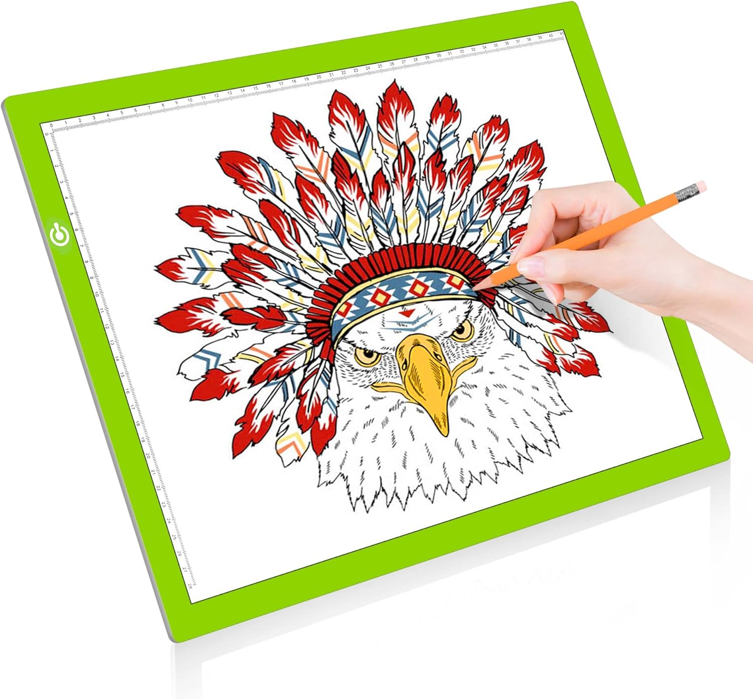 A4 LED Copy Board Light Tracing Box, Ultra-Thin Adjustable USB Power Artcraft LED Trace Light Pad for Tattoo Transferring, Drawing, Streaming, Sketching, Animation, Stenciling