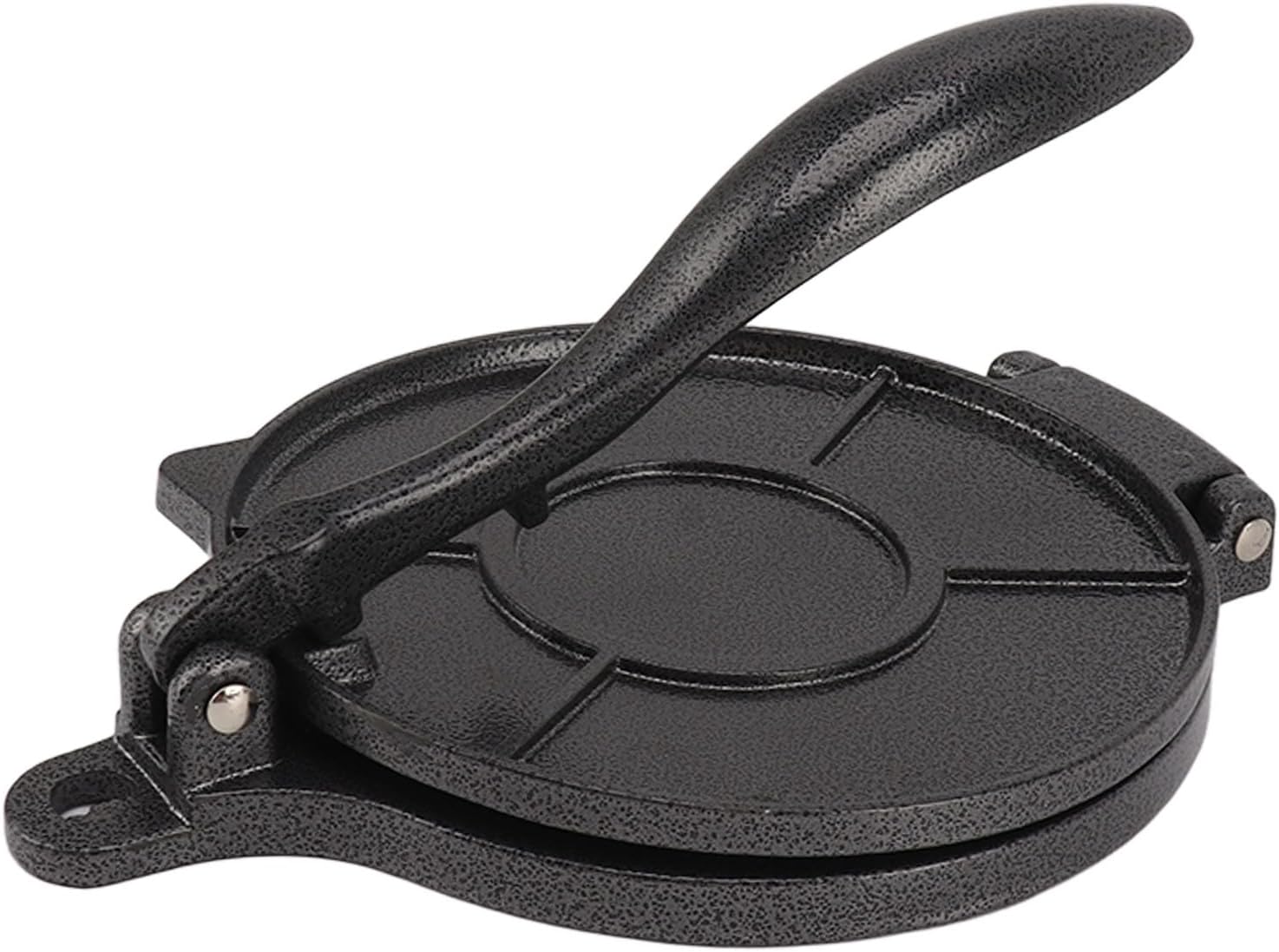 Tortilla Press, Aluminum Alloy Manual Tortilla Maker Quesadilla Maker Pataconera Maker Rotis Press Quesadilla Press for Pizza Pie Patty Making (16Cm Black)