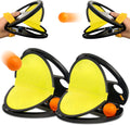Toss and Catch Ball Game: 2Pcs Throw Catch Ball Game - Pop Pass Catch Ball Game with 4 Balls for Outdoor Yard Games Beach Pool Toys (2 Paddles 4 Balls)