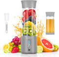 Portable Electric USB Juicer Blender Cup - Mini Blender for Shakes, Smoothies & Juice - 380Ml, Six Blades - Blue