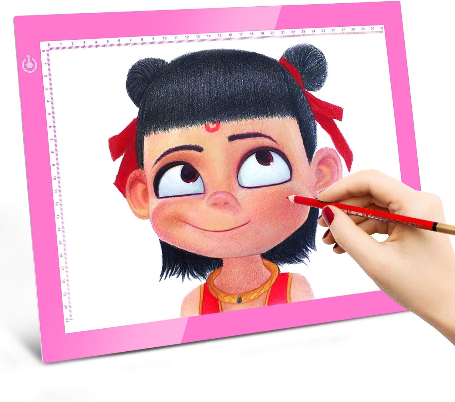 A4 LED Copy Board Light Tracing Box, Ultra-Thin Adjustable USB Power Artcraft LED Trace Light Pad for Tattoo Transferring, Drawing, Streaming, Sketching, Animation, Stenciling