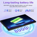 Tablet 11 Inch Android 14 Tablets, 24GB RAM 256GB ROM 1TB Expand, Octa-Core 8000Mah Battery Tablet PC with 13MP Camera, IPS HD Touchscreen, 5G Wifi, Widevine L1, Bluetooth 5.0, GPS - Black