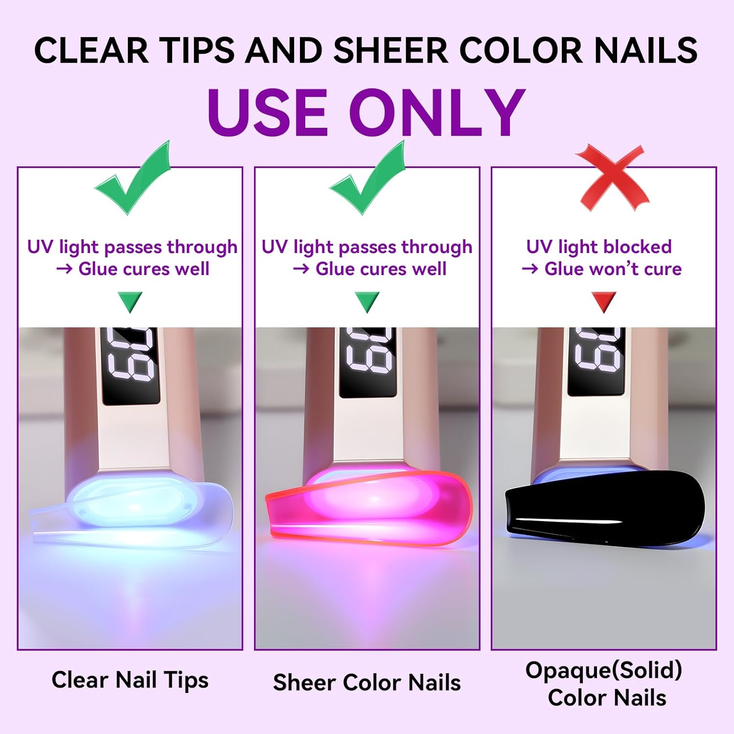 Solid Nail Glue Gel for Press on & Acrylic Nails - 3D Nail Gel for Art Design, Super Strong Clear Adhesive 15ML Long Lasting, UV Lamp Cured, Ideal for Home Salon Use