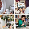 Android Tablet with Keyboard,10 Inch Android 14 Tablets, 12GB RAM 128GB ROM, 1TB Expand, 8000Mah, 2.4G/5G Wifi, Bluetooth, GMS Certified, with Case, Mouse, Stylus Tablet PC (Black)