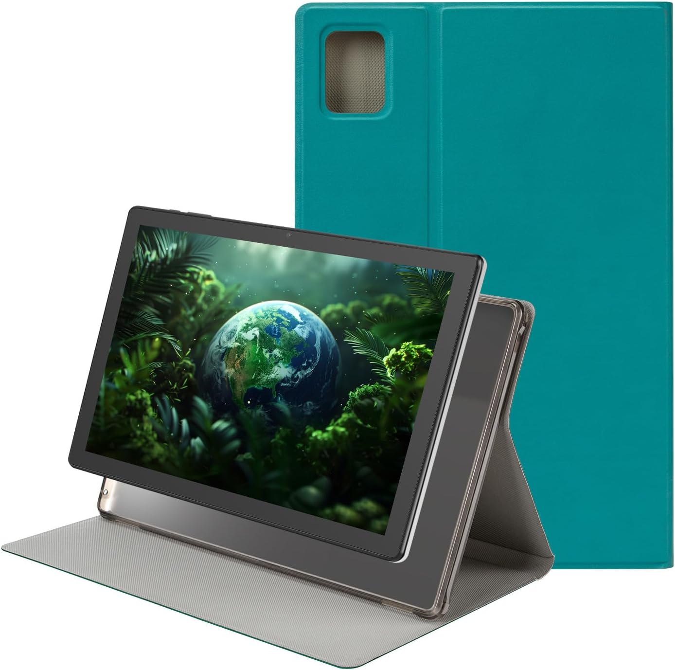 10 Inch Tablet - Android 15 Tablet for Adults - Google Tablet Computer with HD IPS Touch Display, Octa-Core, 8GB RAM 64GB ROM, 512GB Expand, Wi-Fi 6 (2.4G + 5G), Dual Camera, 5000Mah Battery - Silver