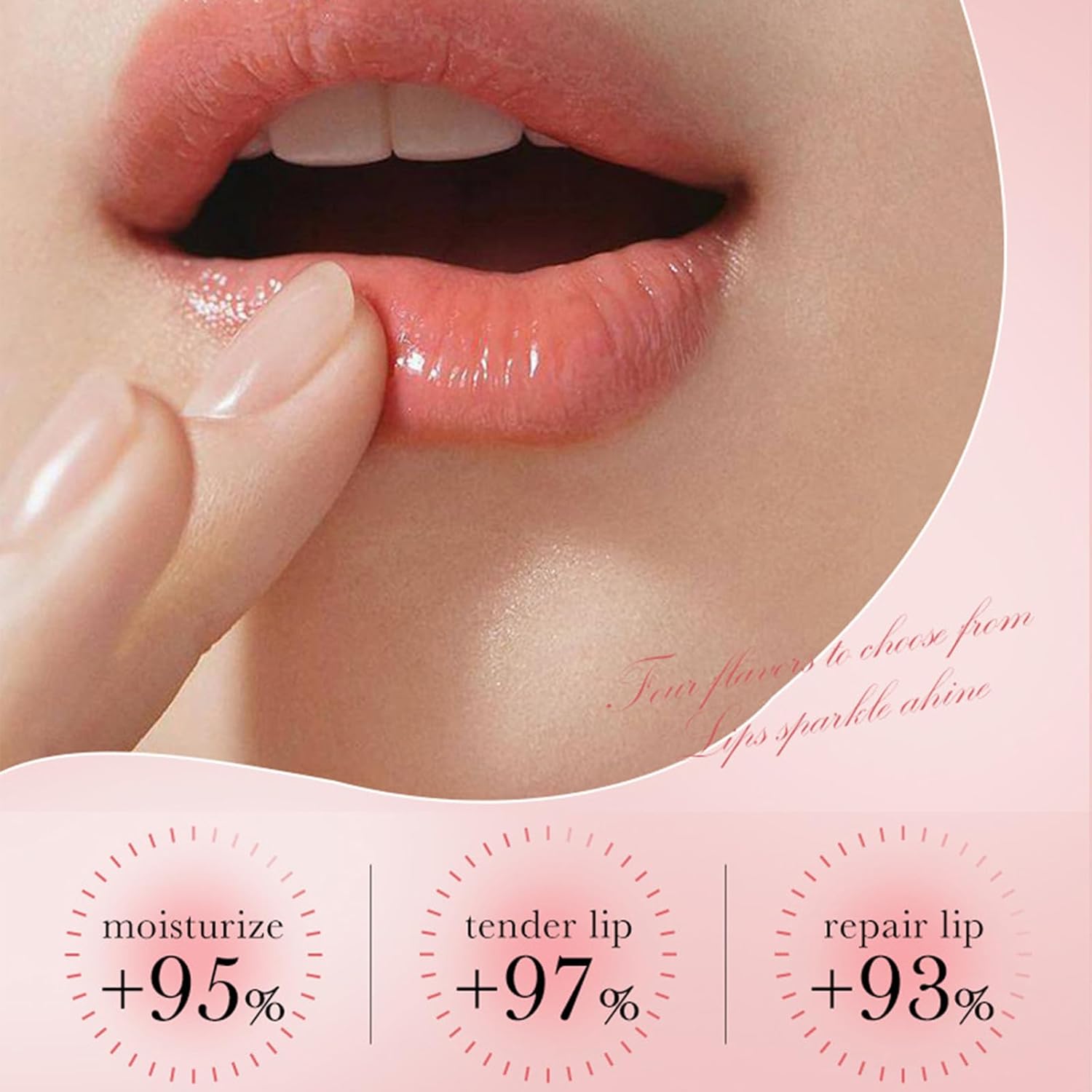 6 Pack Natural Lip Balm for Women & Girls - Hydrating & Repair, Moisturizing for Dry Cracked Lips, Smooth, Sleeping Mask Overnight - 6 Tastes