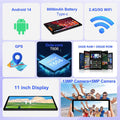 Tablet 11 Inch Android 14 Tablets, 24GB RAM 256GB ROM 1TB Expand, Octa-Core 8000Mah Battery Tablet PC with 13MP Camera, IPS HD Touchscreen, 5G Wifi, Widevine L1, Bluetooth 5.0, GPS - Black