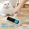Reusable Lint Roller with Brush, Lint Roller for Cat Hair & Dog Fur, Ideal for Furniture, Carpets, Clothing & Bedding, Pet Hair Remover, Cat & Dog Hair Remover Tool
