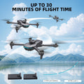 Foldable 4K Drone with Dual Electrically Adjustable Cameras, Brushless RC Quadcopter for Beginners with Altitude Hold, Obstacle Avoidance, One-Key Takeoff/Landing, Carrying Case, Headless Mode