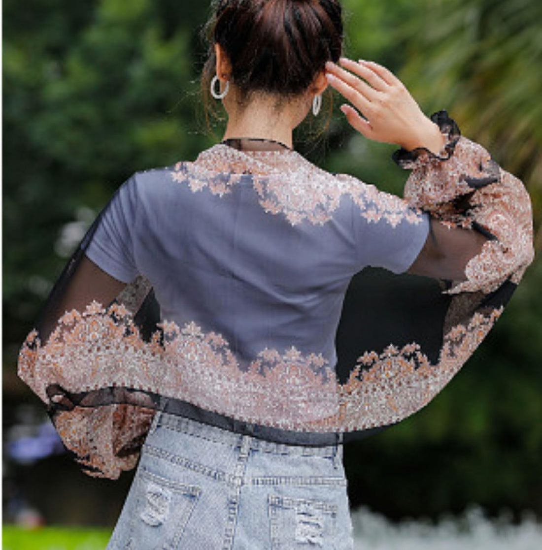 Women'S Ice Silk Cooling Sunproof Shawl UV Blocking Lightweight Breathable Sleeve Cover Summer Arm Protection