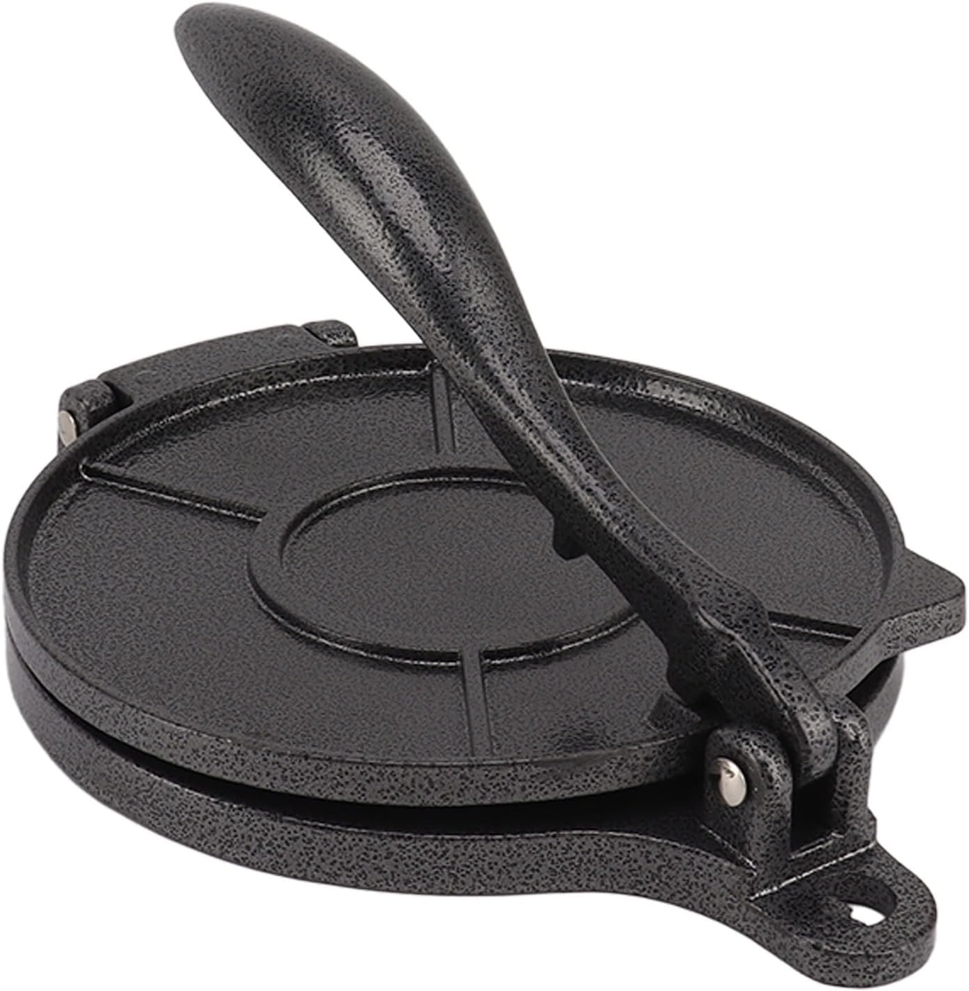 Tortilla Press, Aluminum Alloy Manual Tortilla Maker Quesadilla Maker Pataconera Maker Rotis Press Quesadilla Press for Pizza Pie Patty Making (16Cm Black)