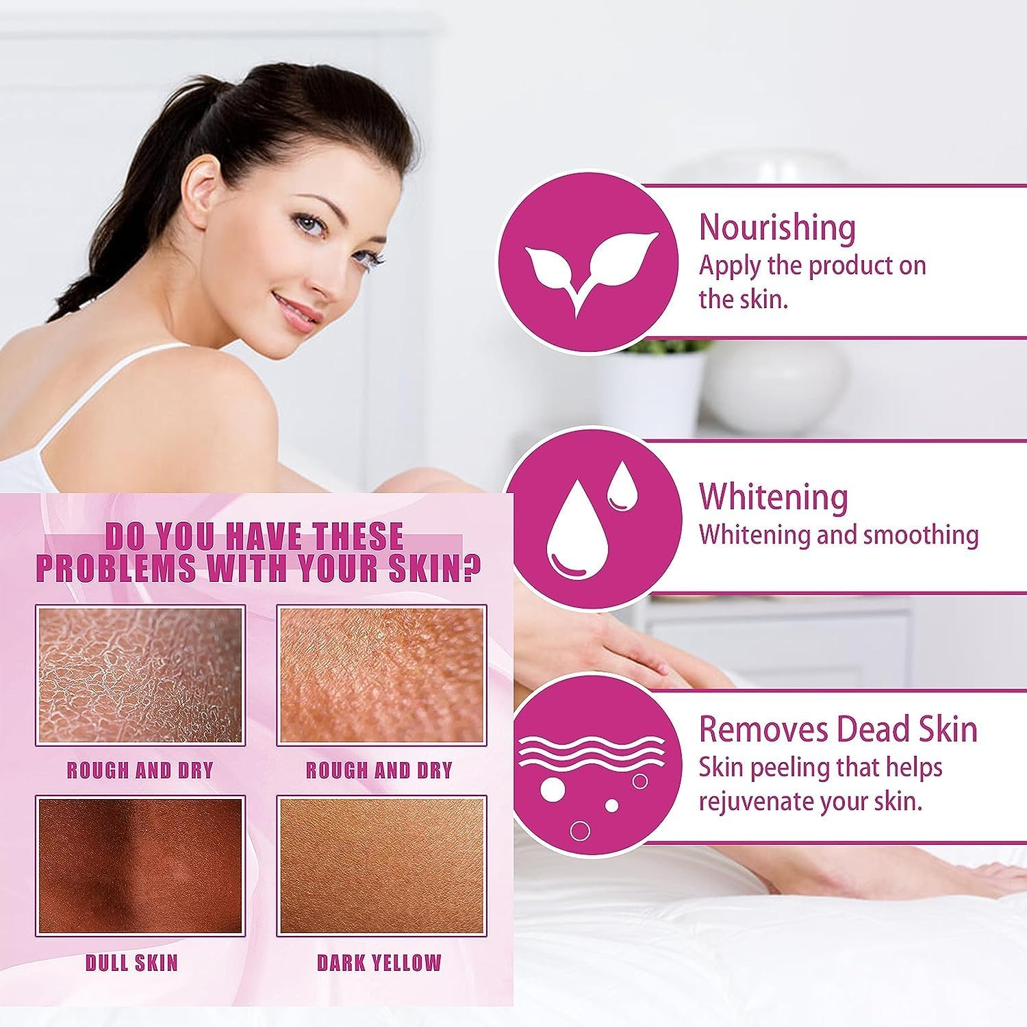 Yellow Peeling Oil, Peeling Oil for Dark Skin, Strong Peeling Oil Extra Strength, Exfoliating Peeling Solution for Body All Skin Type Dead Skin Remover (3.87 Fl Oz / 110ML)