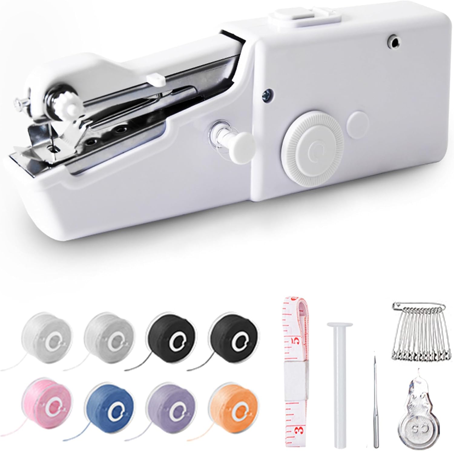 Handheld Mini Sewing Machine, Cordless Portable Quick Electric Sewing Machine with Sewing Accessories for Beginners, Suitable for Home Travel DIY Clothes
