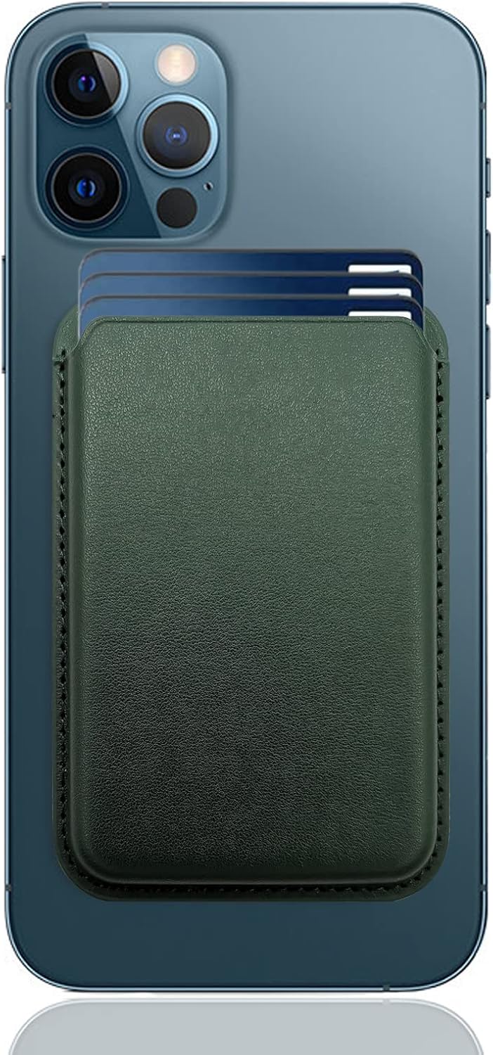 Magnetic Wallet Compatible with Magsafe for Iphone 16 15 14 13 12 Pro Max plus Model, None-Cutout Mag 3 Safe Card Holder Stick on for Apple Cell Phone, Midnight Black