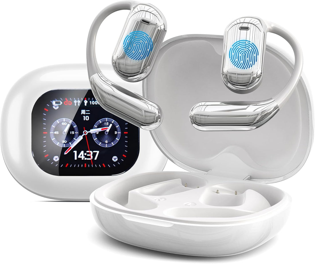 AI Translator Wireless Earbuds Real-Time Language Translation Earphone, 3-In-1 Translating Earbud with 144 Languages ​​& Accents, LED Full Color Touch Screen with 16 Additional App Bluetooth 5.4