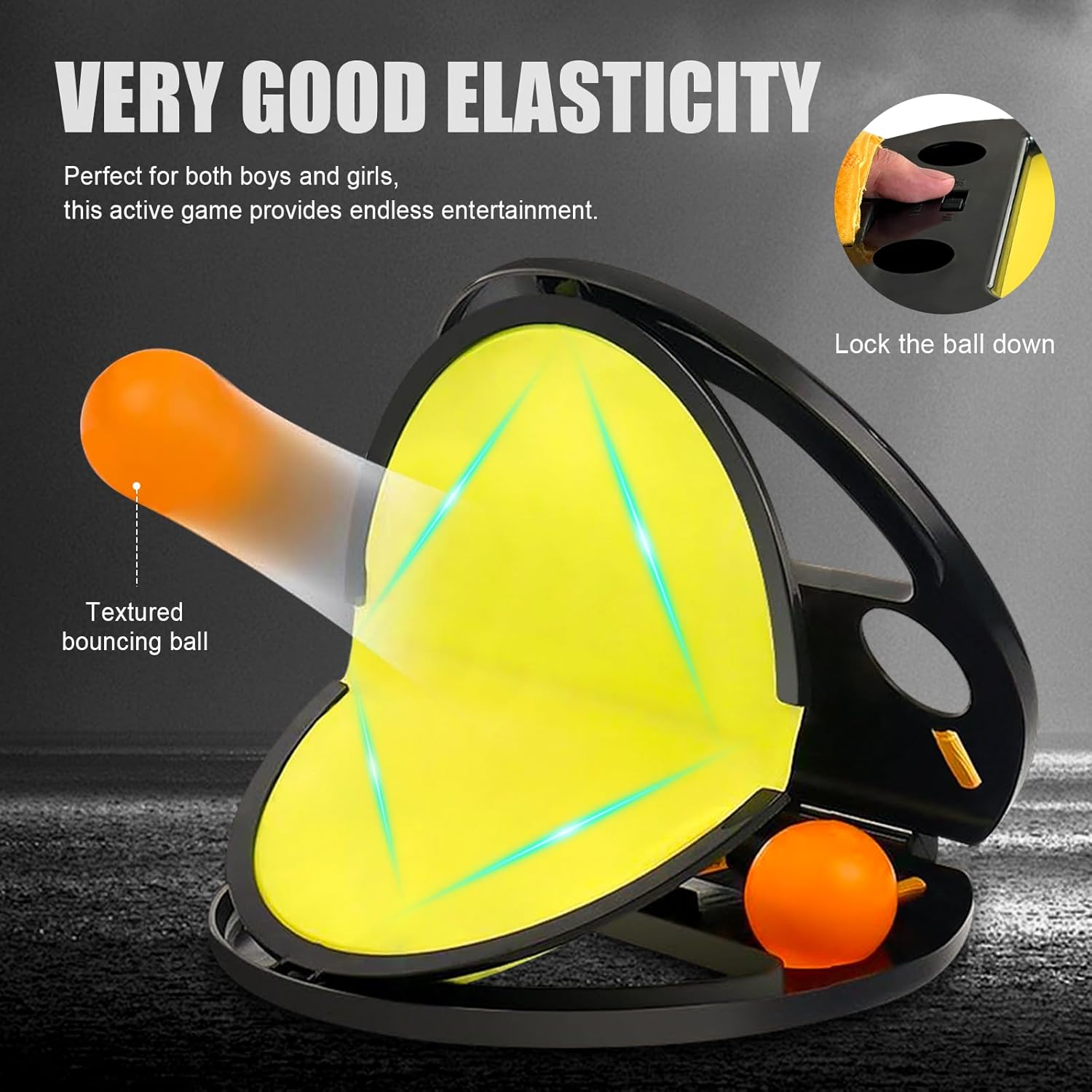 Toss and Catch Ball Game: 2Pcs Throw Catch Ball Game - Pop Pass Catch Ball Game with 4 Balls for Outdoor Yard Games Beach Pool Toys (2 Paddles 4 Balls)