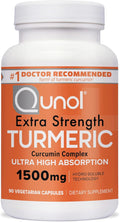 Turmeric Curcumin Supplement, Turmeric 1500Mg with Ultra High Absorption, Joint Support Supplement, Extra Strength Turmeric Capsules, 2 Month Supply, 180 Count (Pack of 1)