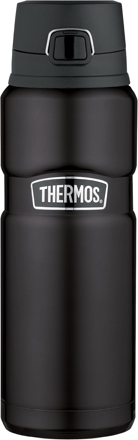 Stainless King Vacuum-Insulated Drink Bottle, 24 Ounce, Matte Steel