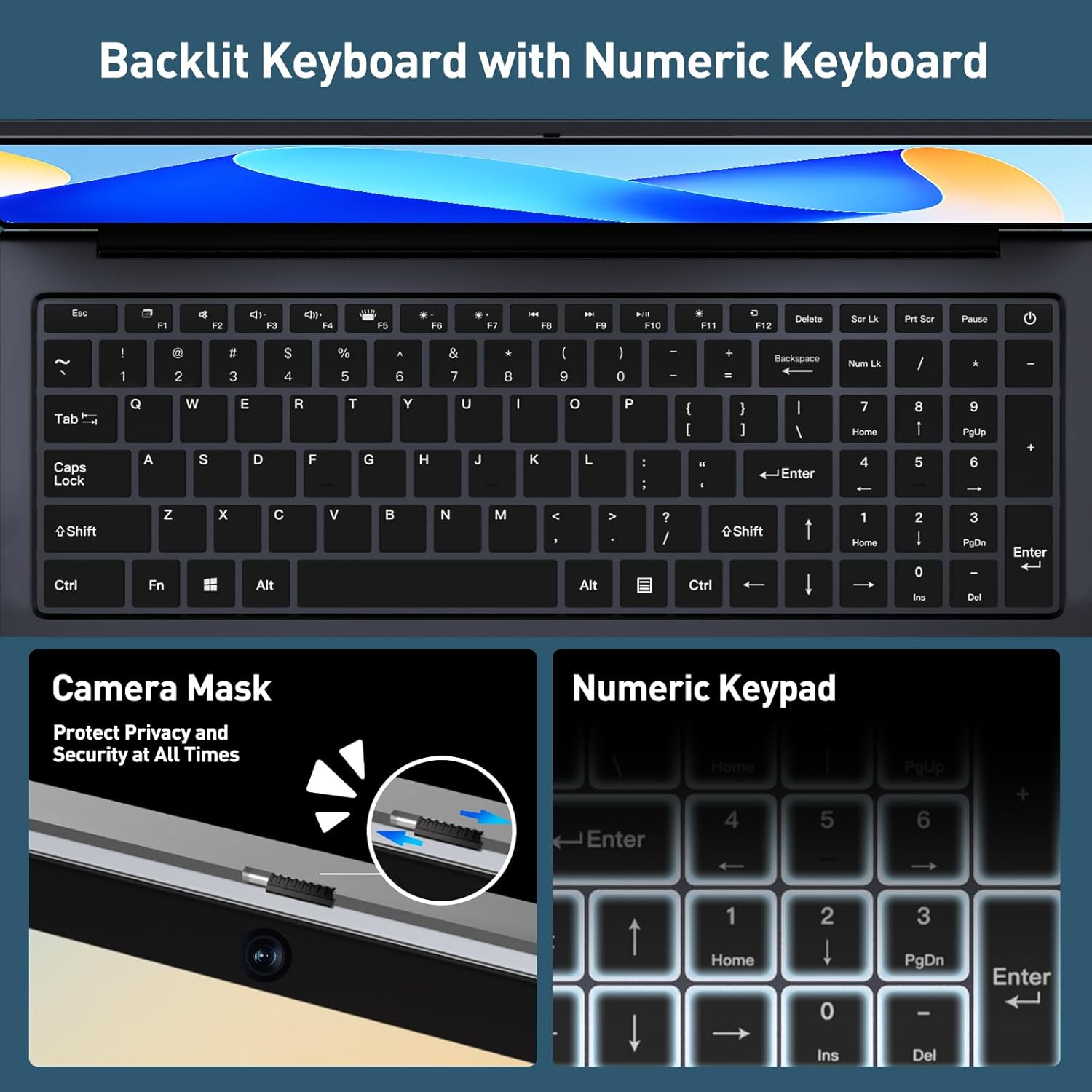 2025 Latest 15.6'' Windows 11 Laptop Computer, Intel Core I7-6500U Laptop 32GB DDR4 1TB SSD, FHD 1080P Display & Backlit Keyboard, Fingerprint, Webcam, Mini-Hdmi, Wifi 5, Bluetooth, Study, Business