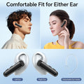 Bluetooth Headset Wireless Earpiece HD Hands Free Headphones with Microphone Lightweight Single Ear Earphones with Mute for Iphone Samsung Android Cell Phone PC Laptop TV Work Office Driving Business