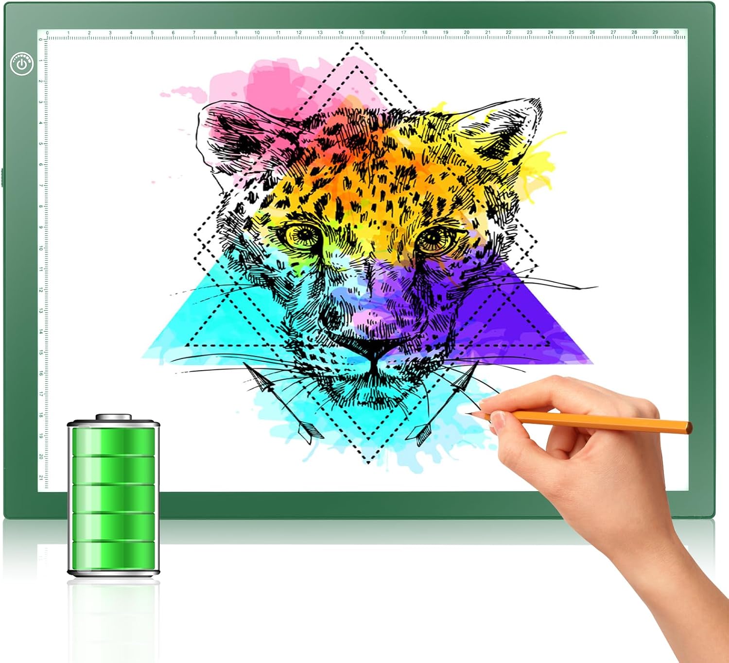 A4 LED Copy Board Light Tracing Box, Ultra-Thin Adjustable USB Power Artcraft LED Trace Light Pad for Tattoo Transferring, Drawing, Streaming, Sketching, Animation, Stenciling