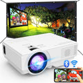 【Netflix Officially】 Smart Projector with Wifi and Bluetooth, Mini Movie Projector with Apps Built-In, 1080P Outdoor Projector for Phone/Pc/Hdmi/Usb, Two-Way Bluetooth, 50% Zoom